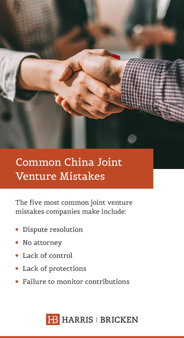 Common China Joint Venture Mistakes
