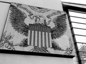 bald eagle american flag crest