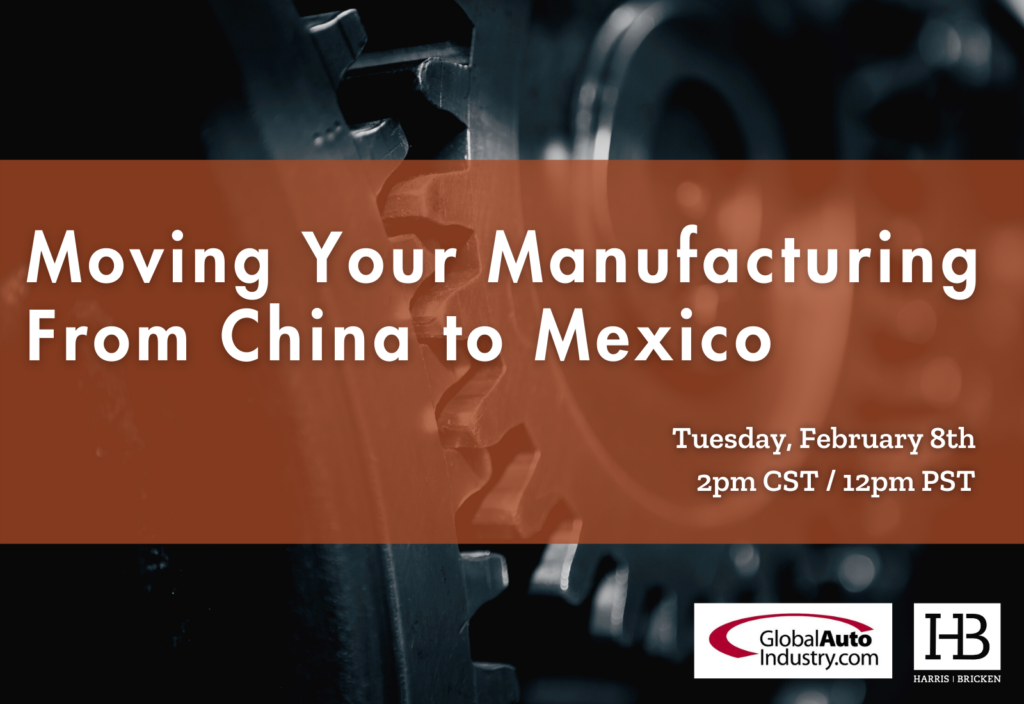 Moving Your Manufacturing to Mexico