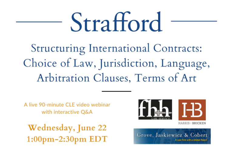 Structuring International Contracts Choice of Law