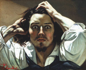 Gustave Courbet's, The Desperate