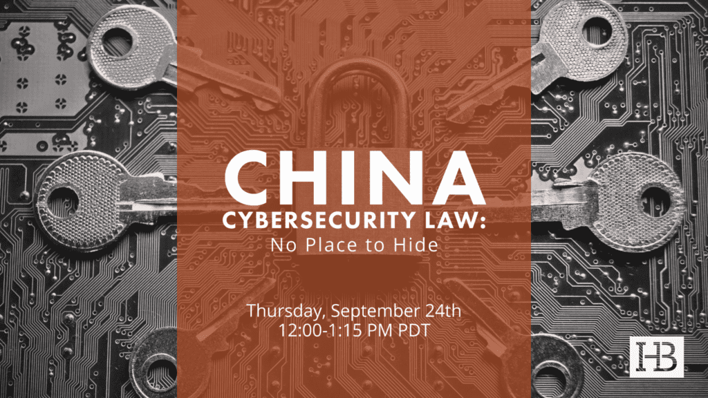 China Cybersecurity law no place to hide