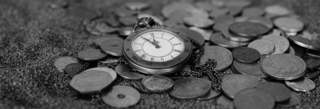 pocket watch and loose change