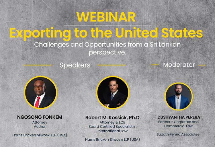 Webinar – Exporting To the United States: Challenges and Opportunities from a Sri Lankan Perspective