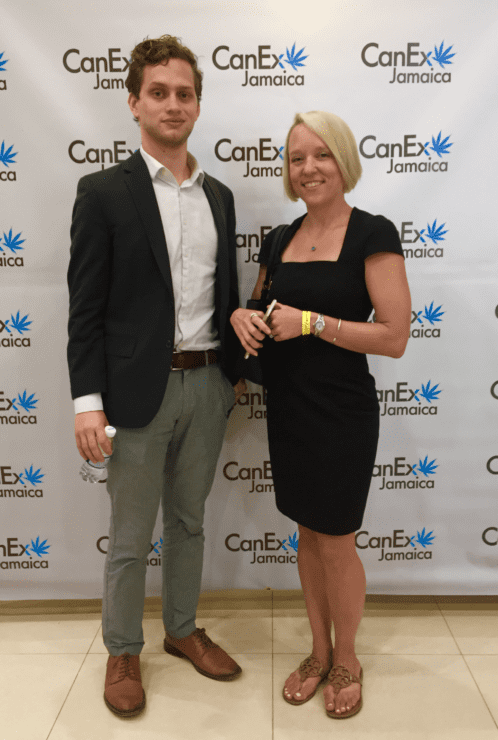 Daniel Shortt and Hilary Bricken at CanEx Jamaica.