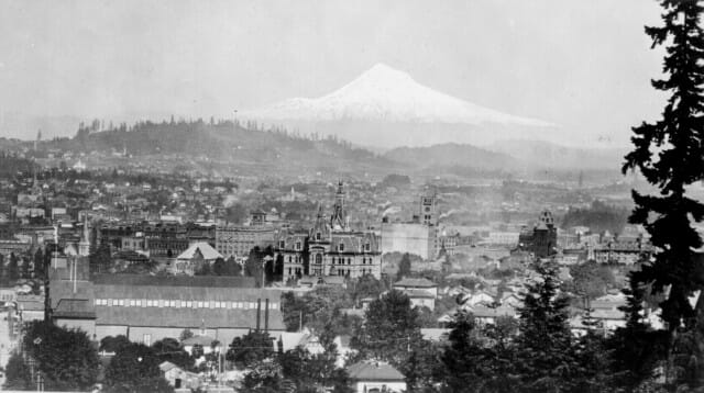 Portland in 1890. Seems that some Oregon counties and cities want to freeze the state in time.