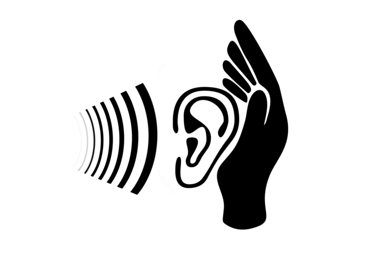 stock png of soundwaves going into an ear